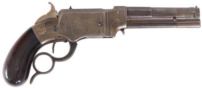 null Pistolet « Lever action N° 1 » Smith & Wesson, calibre 31. 

Canon rond, rayé,...