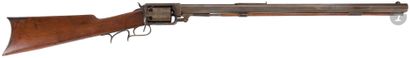 null Fusil revolver « Warner », six coups, calibre 40. 

Canon à pans de 66 cm avec...