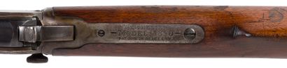 null Carabine Winchester modèle 1890, calibre 22 LR Short. 

Canon à pans, rayé,...