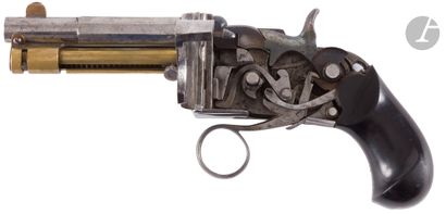 null Rare pistolet à répétition à système « Marius Berger », calibre 8 mm Berger.

Canon...