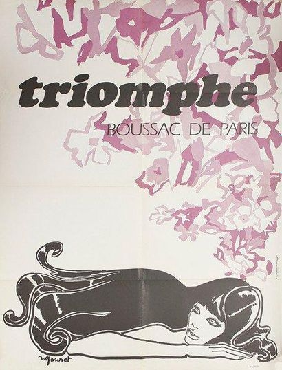 R. GOURET Triomphe Boussac Paris., 1970. Affiches Gaillard, Paris. Non entoilée....