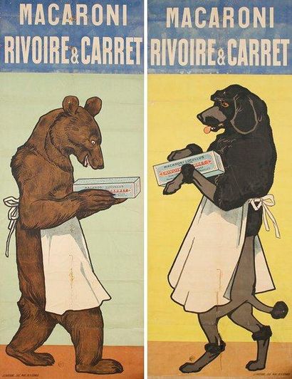 Benjamin RABIER (dans le gout de) Macaronis Rivoire & Carret, vers 1905. Gorille...