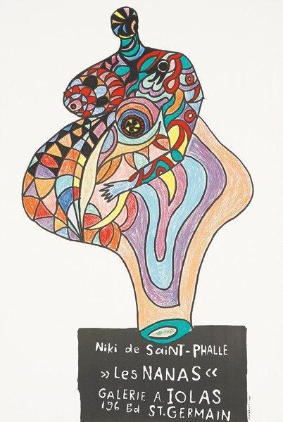 Niki de SAINT PHALLE Les Nanas - Galerie Iolas. Affiche originale. Imp. Mourlot,...