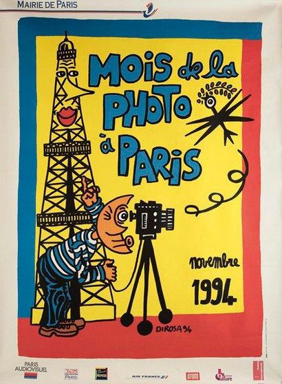 DI ROSA Mois de la Photo Paris, 1994. Non entoilée. B.E. 160 x 120 cm