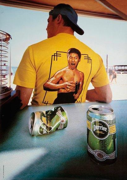 OGILVY Perrier (Bruce Lee). Non entoilée. B.E. 160 x 120 cm