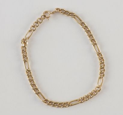 null Bracelet fine gourmette en or (18K). Poids 4.2 g