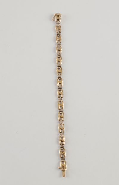 Bracelet en or (18K). Poids: 8.5 g