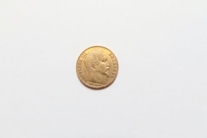 1 pièce de 20 Francs en or. Type Napoléon...