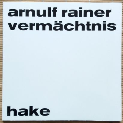 null [ART - ARNULF, RAINER]
3 ouvrages sur Rainer Arnulf.

*Arnulf Rainer. Vermächtnis...