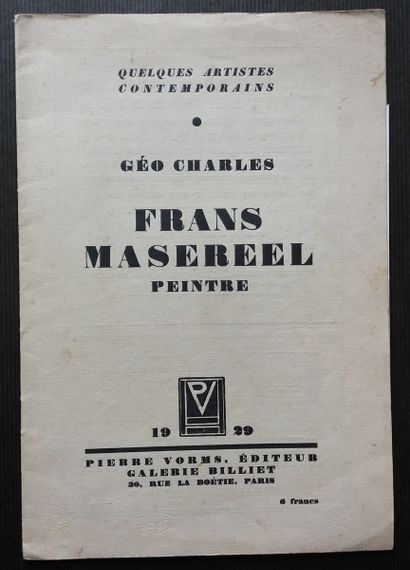 null [ART - MASEREEL, FRANS]
Ensemble de 4 ouvrages sur Frans Masereel ou illustrés...