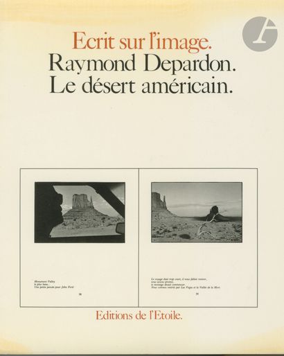  DEPARDON, RAYMOND (1942 )2 volumes*Raymond Depardon. New York correspondence. Alain...