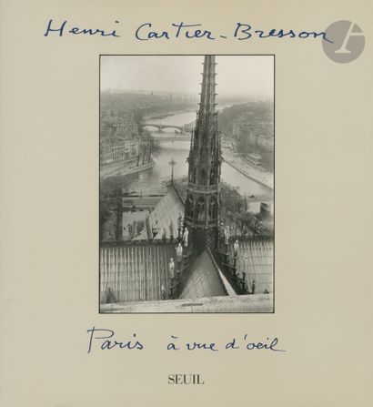  CARTIER-BRESSON, HENRI (1908-2004) [Signed ]Paris à vue d'œil. Seuil, 1994, In-4...