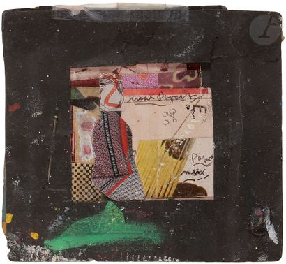 null Max PAPART (1911-1994)
Composition ovale - Dame au piano, 1980
2 collages.
Signés.
6...