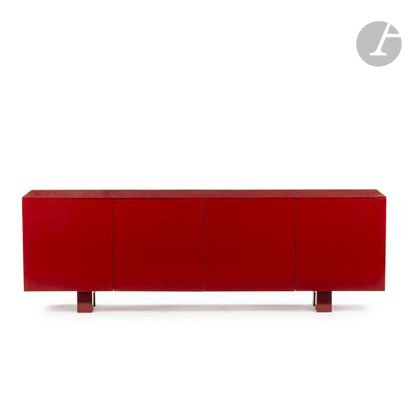 MODERN WORKSHOPFilade in red lacquer. The...