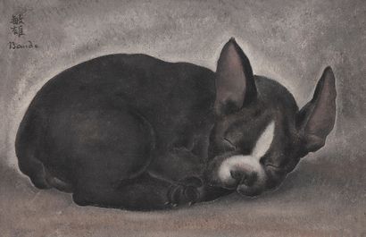 null Toshio BANDO [japonais] (1895-1973)
Chiot endormi, 1926
Huile sur toile.
Signée...