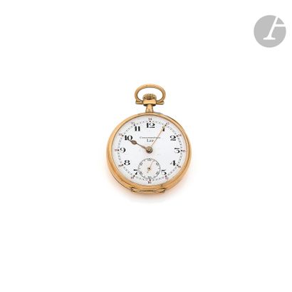 null LIP chronometer 

N° 29602

18K (750) gold pocket watch, white enamel dial,...