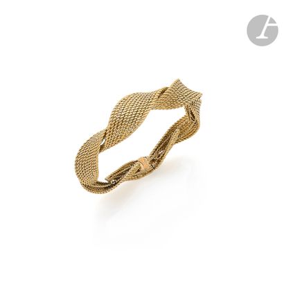 STERLÉ 
An 18K (750) gold articulated bracelet...