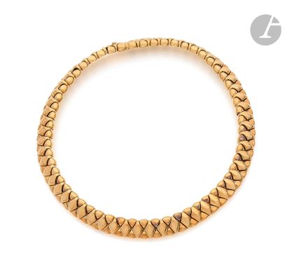 MAUBOUSSIN 
18K (750) gold necklace, articulated...