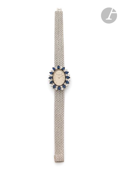  VACHERON & CONSTANTIN. Vers 1970 
Montre bracelet pour femme en or gris 18K (750),...