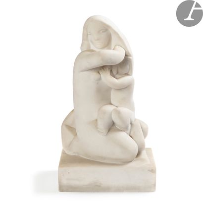 null JOSEPH CSAKY (1888-1971)
Mère et enfant dite aussi Maternité, réduction du modèle...