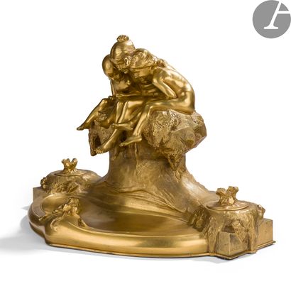 null MAX BLONDAT (1872-1925
)Children and frogs, commonly known as the Frog Fountain...