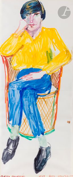 null 
David HOCKNEY [américain] (né en 1937)



Yves-Marie in Wicker Chair, 1979



Acrylique...