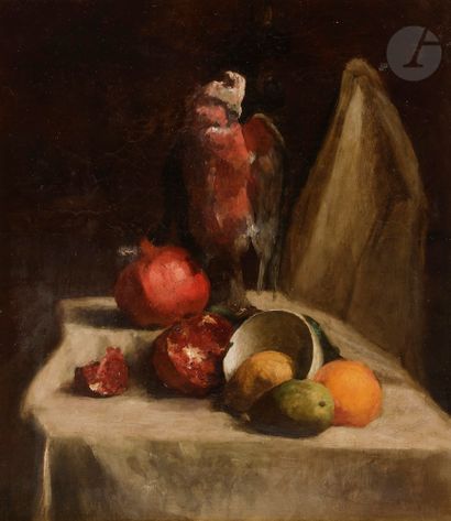 null Henri Léopold LEVY (1840-1904)
Nature morte aux fruits
Huile sur toile.
Timbre...