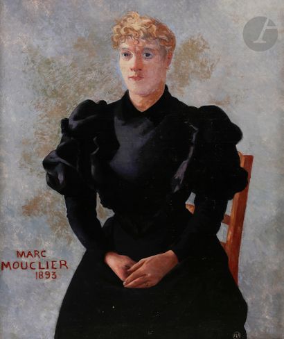Marc MOUCLIER (1866-1948) Femme assise, 1893...