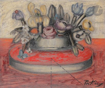 Franz PRIKING (1929-1979) Bouquet de fleurs...