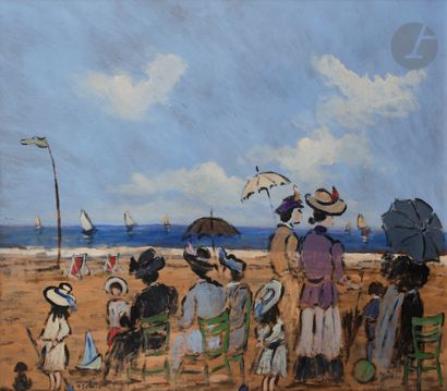 Henri SAINT-CLAIR (1899-1990) Deauville,...