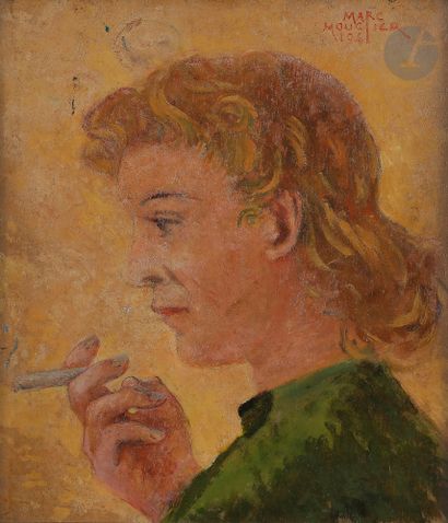 Marc MOUCLIER (1866-1948) La Fumeuse, 1941...