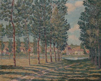 null Henri ROUSSEL-MASURE (1863-1919)
Pontoise
Huile sur toile.
Signée en bas à gauche.
65...