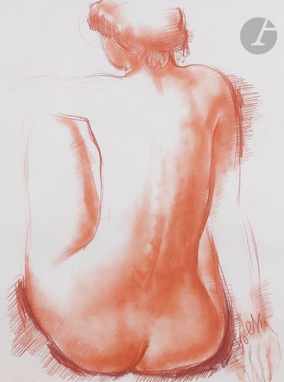 Antoniucci VOLTI (1915-1989
)Seated nude...