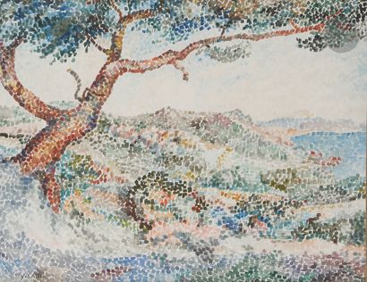 null Yvonne CANU (1921-2007
)Mediterranean LandscapeWatercolor
.
Signed lower left.
24,5...