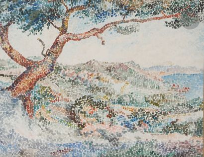 null Yvonne CANU (1921-2007)
Paysage méditerranéen
Aquarelle.
Signée en bas à gauche.
24,5...