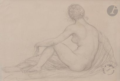 Armand POINT (1860-1932 )Seated Nude with...