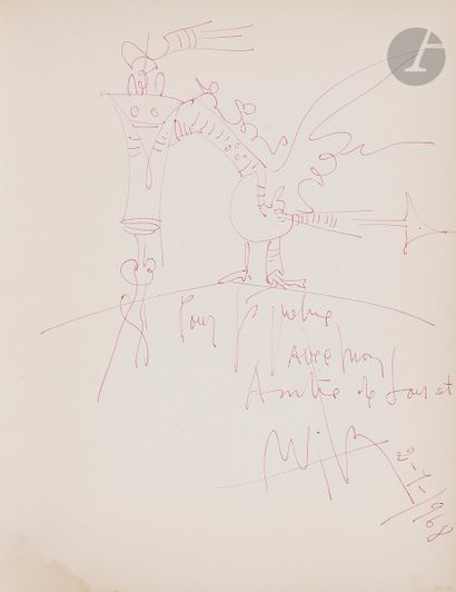 Wifredo LAM (1902-1982
)Composition,
1966Pink
ink
with...