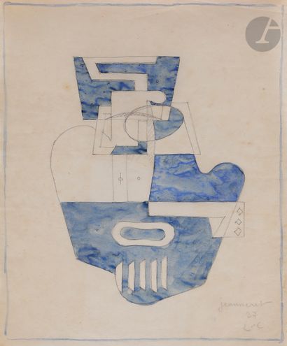 null Charles-Edouard JEANNERET dit LE CORBUSIER (1887-1965)
Composition, 1927
Aquarelle...