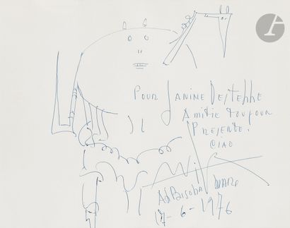 Wifredo LAM (1902-1982
)Composition, 1976
.
Signed,...