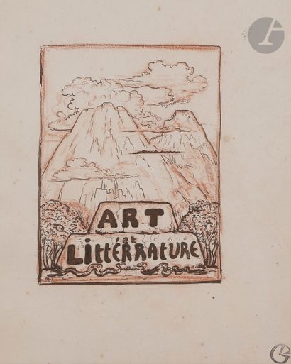 null Georges LACOMBE (1868-1916
)Study for the cover of "Art et Littérature"
Ink...