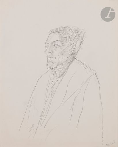null Pierre Jacob dit TAL-COAT (1905-1985)
Portrait d'homme
Crayon.
Signé en bas...