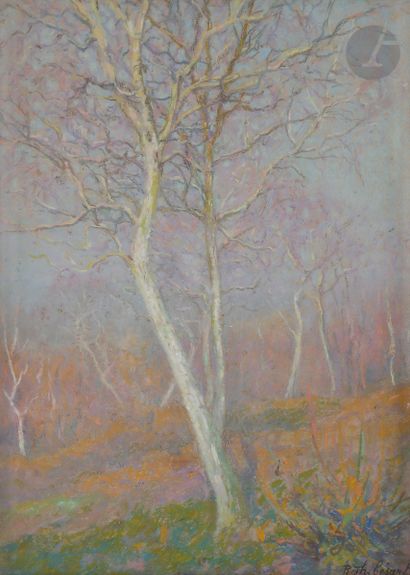 Raymond THIBÉSART (1874-1963
)The TreesPastel
.
Signed...