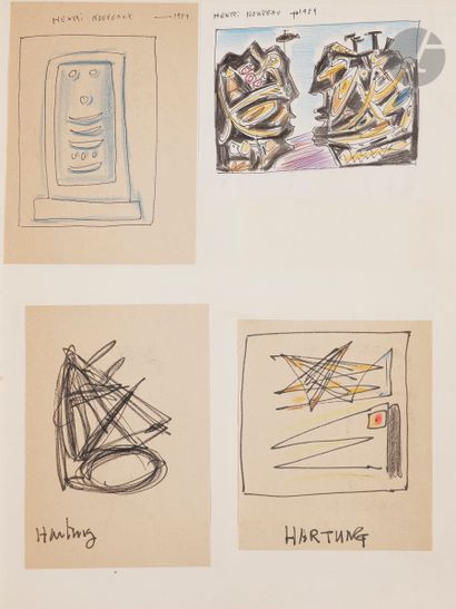 null Ruytchi SOUZOUKI (1902-1985)
Deux albums de dessins - Animaux, peintures, croquis,...