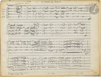 null Manuel ROSENTHAL (1904-2003). Autograph musical manuscript signed, Les Soirées...