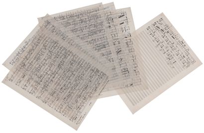 Ahmed ESSYAD (né 1938). Manuscrit musical...