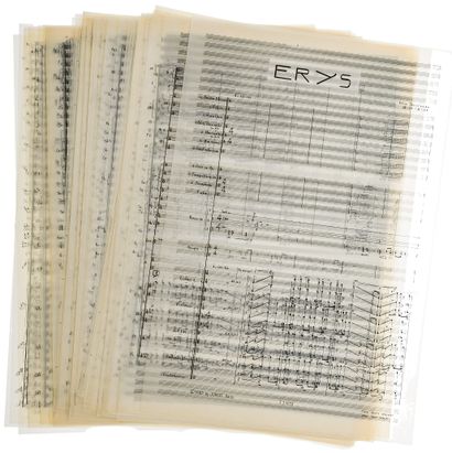 null Félix IBARRONDO (né 1943). Manuscrit musical autographe signé, Erys, 1984-1985 ;...