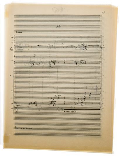 null Alain BANCQUART (né 1934). Manuscrit musical autographe, Érotique voilée pour...