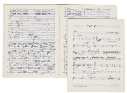 null TÔN-THÂT Tiêt (born 1933). Autograph musical manuscript, Cyclo, Suite symphonique,...