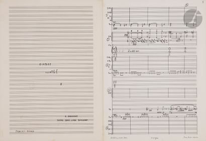 Alain BANCQUART (born 1934). Autograph music...