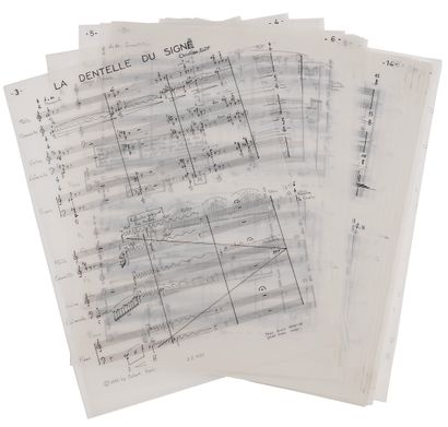 Christian ELOY (né 1945). Manuscrit musical...